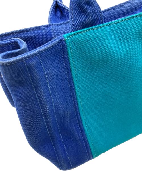 PRADA（プラダ）PRADA (プラダ) カナパ2WAYミニトートバッグ ブルーの古着・服飾アイテム