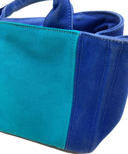 PRADA（プラダ）PRADA (プラダ) カナパ2WAYミニトートバッグ ブルーの古着・服飾アイテム