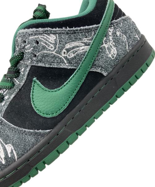 NIKE SB（ナイキエスビー）NIKE SB (ナイキエスビー) There Skateboards (ゼアスケートボード) DUNK LOW QS グリーン×ブラック サイズ:26cmの古着・服飾アイテム