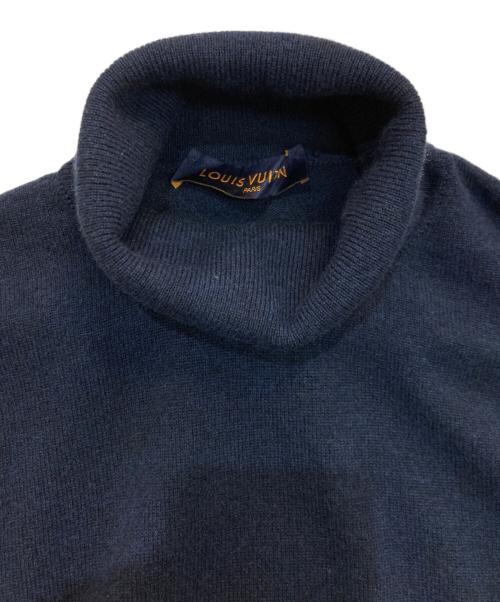LOUIS VUITTON（ルイ ヴィトン）LOUIS VUITTON (ルイ ヴィトン) カシミヤロールネックセーター ネイビー サイズ:Lの古着・服飾アイテム