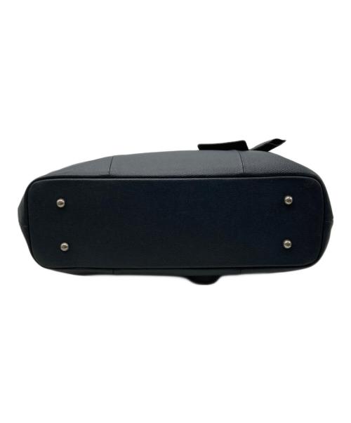 PELLE MORBIDA（ペッレモルビダ）PELLE MORBIDA (ペッレモルビダ) レザートートバッグ ネイビーの古着・服飾アイテム