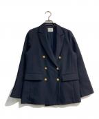 Demi-Luxe Beamsデミルクス ビームス）の古着「ドライギャバジン6ボタン ダブルジャケット」｜ネイビー