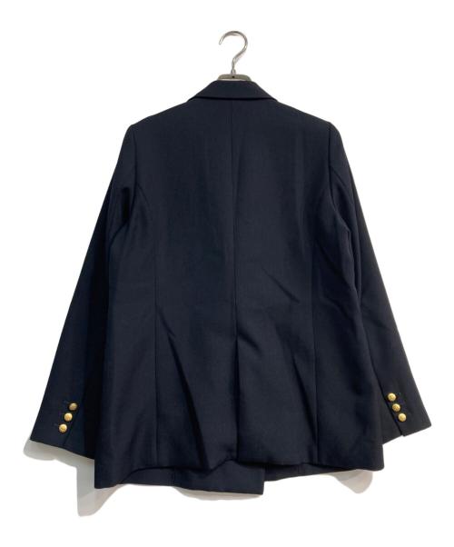 Demi-Luxe Beams（デミルクス ビームス）Demi-Luxe BEAMS (デミルクス ビームス) ドライギャバジン6ボタン ダブルジャケット ネイビー サイズ:M（38）の古着・服飾アイテム