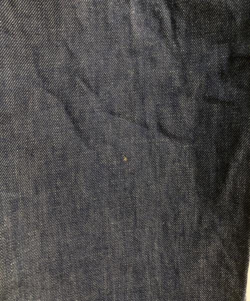 45R（フォーティファイブ・アール）45R (フォーティファイブ・アール) レザーパッチワイドデニムパンツ インディゴ サイズ:3の古着・服飾アイテム