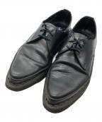 Y's×GEORGE COXワイズ×ジョージコックス）の古着「ポインテッドレザーシューズ」｜ブラック