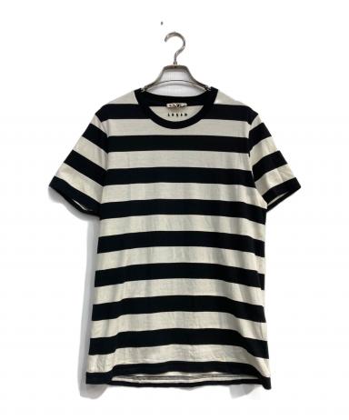 中古・古着通販】MARNI (マルニ) ボーダーTシャツ ホワイト×ブラック