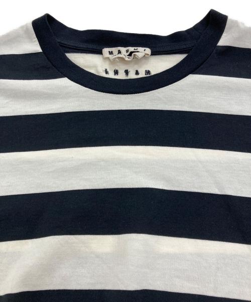 MARNI（マルニ）MARNI (マルニ) ボーダーTシャツ ホワイト×ブラック サイズ:48の古着・服飾アイテム