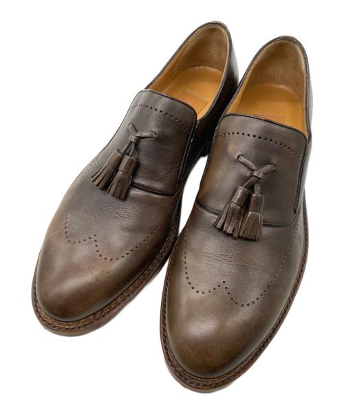 AMEDEO TESTONI（アメデオテストーニ）AMEDEO TESTONI (アメデオテストーニ) タッセルシューズ ブラウン サイズ:8の古着・服飾アイテム