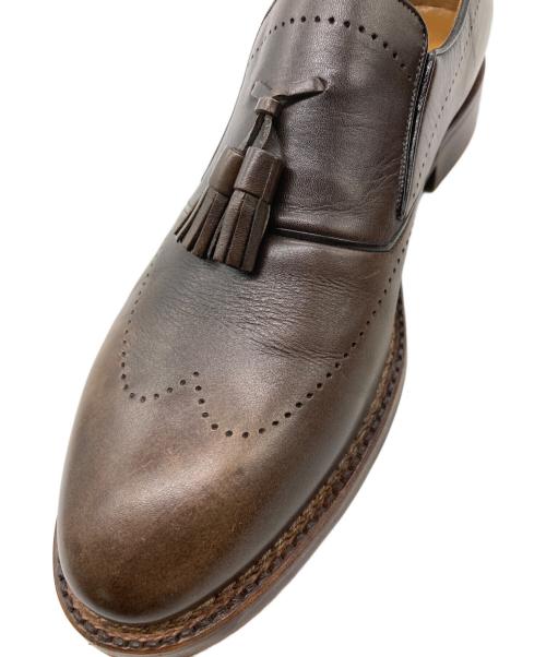 AMEDEO TESTONI（アメデオテストーニ）AMEDEO TESTONI (アメデオテストーニ) タッセルシューズ ブラウン サイズ:8の古着・服飾アイテム