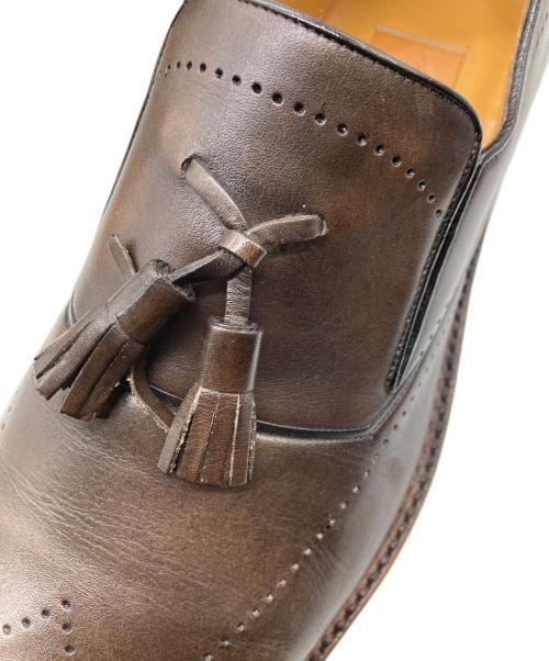 AMEDEO TESTONI（アメデオテストーニ）AMEDEO TESTONI (アメデオテストーニ) タッセルシューズ ブラウン サイズ:8の古着・服飾アイテム