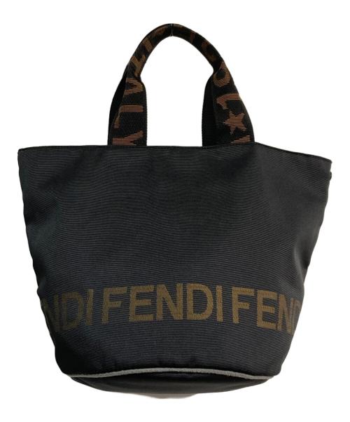 FENDI（フェンディ）FENDI (フェンディ) ナイロンハンドバッグ ブラックの古着・服飾アイテム