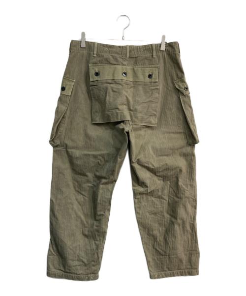 WAREHOUSE（ウエアハウス）WAREHOUSE (ウエアハウス) USMC HERRINGBONE MONKEY PANTS カーキ サイズ:36の古着・服飾アイテム