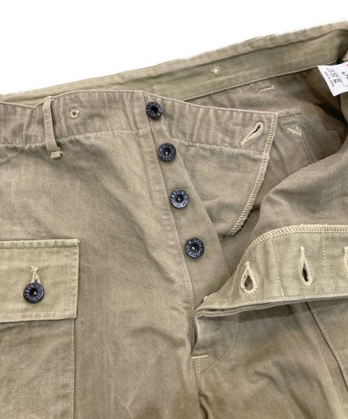 WAREHOUSE（ウエアハウス）WAREHOUSE (ウエアハウス) USMC HERRINGBONE MONKEY PANTS カーキ サイズ:36の古着・服飾アイテム