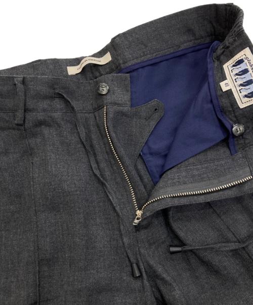 giab's ARCHIVIO（ジャブス アルキヴィオ）giab's ARCHIVIO (ジャブス アルキヴィオ) MASACCIO M1 リネンパンツ グレー サイズ:48の古着・服飾アイテム