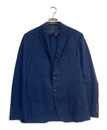 POLO RALPH LAUREN（ポロ・ラルフローレン）の古着「サマーウールテーラードジャケット」｜ネイビー