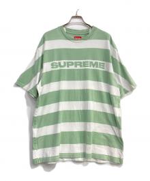 SUPREME（シュプリーム）の古着「printed stripe s/s top」｜グリーン×ホワイト