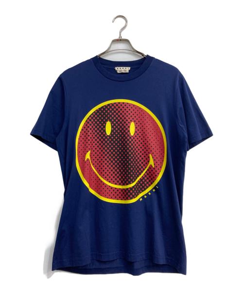 MARNI（マルニ）MARNI (マルニ) Smiley Face Graphic Cotton Tee ネイビー サイズ:48の古着・服飾アイテム