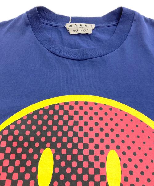 MARNI（マルニ）MARNI (マルニ) Smiley Face Graphic Cotton Tee ネイビー サイズ:48の古着・服飾アイテム