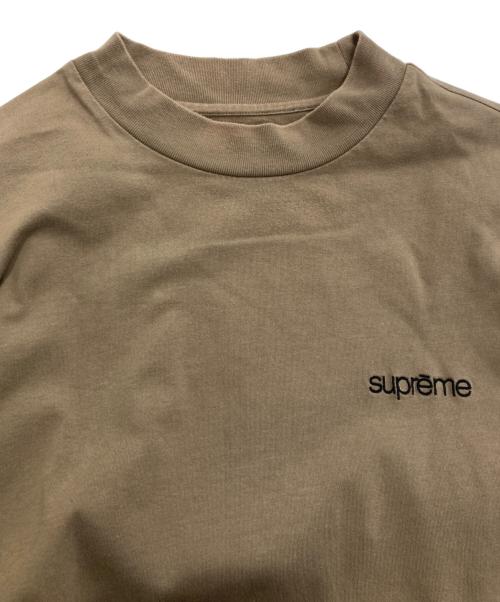 SUPREME（シュプリーム）Supreme (シュプリーム) モックネックロングスリーブカットソー　	22AW ブラウン サイズ:Mの古着・服飾アイテム