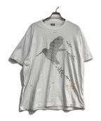 KOLORカラー）の古着「BEACONプリントTシャツ」｜ホワイト