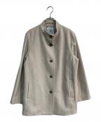 J.PRESSジェイプレス）の古着「ショートビーバー ボトルネック コート」｜ベージュ