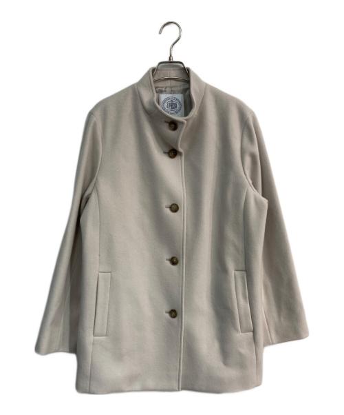 J.PRESS（ジェイプレス）J.PRESS (ジェイプレス) ショートビーバー ボトルネック コート ベージュ サイズ:T13 未使用品の古着・服飾アイテム