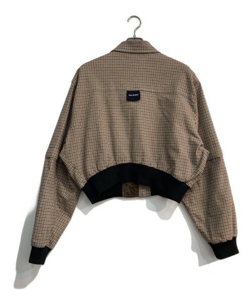 ESC STUDIO（イーエスシーステュディオ）ESC STUDIO (イーエスシーステュディオ) ガンクラブチェックジップアップブルゾン ブラウン サイズ:Freeの古着・服飾アイテム