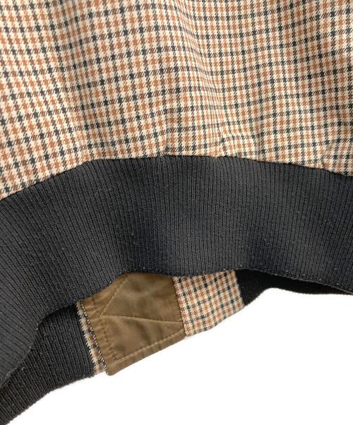 ESC STUDIO（イーエスシーステュディオ）ESC STUDIO (イーエスシーステュディオ) ガンクラブチェックジップアップブルゾン ブラウン サイズ:Freeの古着・服飾アイテム