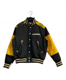 THE NORTH FACE×COMME des GARCONS JUNYA WATANABE MAN（ザ ノース フェイス×コム デ ギャルソン ジュンヤ ワタナベ マン）の古着「ウールトップメルトン 牛革×TNF DUFFLE BAG リメイク」｜グレー×イエロー