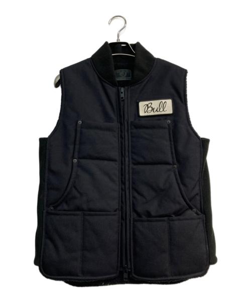 BULL ORIGINAL（ブルオリジナル）bull original (ブルオリジナル) 中綿入りベスト ブラック サイズ:Sの古着・服飾アイテム