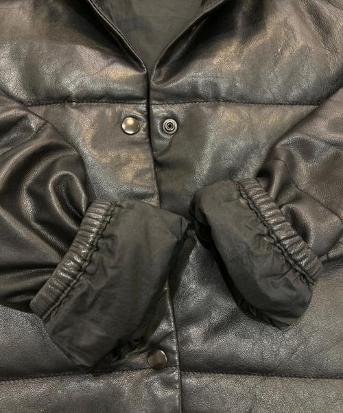 Ron Herman（ロンハーマン）Ron Herman (ロンハーマン) レザーダウンジャケット ブラック サイズ:XSの古着・服飾アイテム