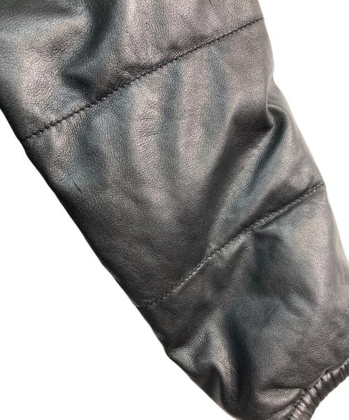 Ron Herman（ロンハーマン）Ron Herman (ロンハーマン) レザーダウンジャケット ブラック サイズ:XSの古着・服飾アイテム