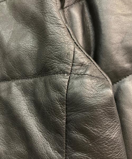 Ron Herman（ロンハーマン）Ron Herman (ロンハーマン) レザーダウンジャケット ブラック サイズ:XSの古着・服飾アイテム
