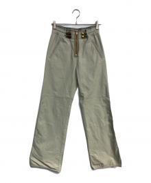 DIESEL（ディーゼル）の古着「ハイウエストパンツ　P-SMILACE」｜グリーン