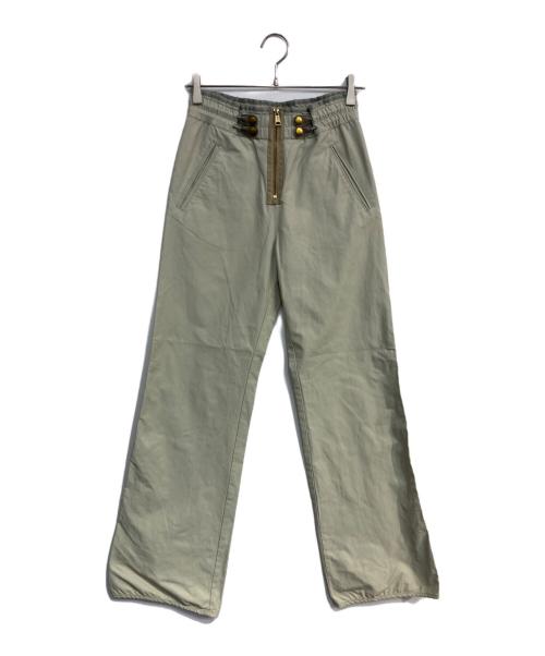 DIESEL（ディーゼル）DIESEL (ディーゼル) ハイウエストパンツ　P-SMILACE グリーン サイズ:23の古着・服飾アイテム