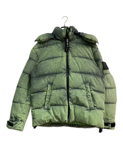 DIESEL（ディーゼル）DIESEL (ディーゼル) ONLY THE BRAVE ダウンジャケット グリーン サイズ:Sの古着・服飾アイテム