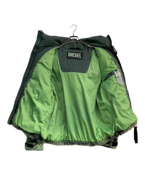DIESEL（ディーゼル）DIESEL (ディーゼル) ONLY THE BRAVE ダウンジャケット グリーン サイズ:Sの古着・服飾アイテム