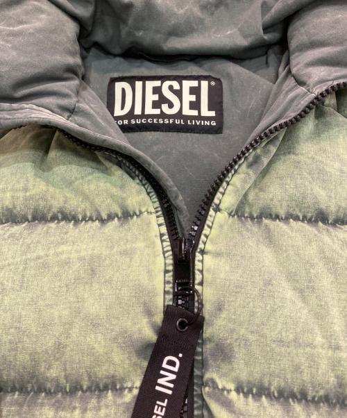 DIESEL（ディーゼル）DIESEL (ディーゼル) ONLY THE BRAVE ダウンジャケット グリーン サイズ:Sの古着・服飾アイテム