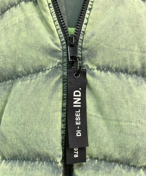 DIESEL（ディーゼル）DIESEL (ディーゼル) ONLY THE BRAVE ダウンジャケット グリーン サイズ:Sの古着・服飾アイテム