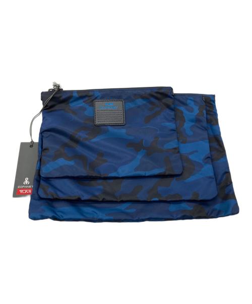 TUMI（トゥミ）TUMI (トゥミ) SOPHNET. (ソフネット) カモフラ3ポーチセット ネイビーの古着・服飾アイテム