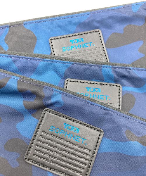 TUMI（トゥミ）TUMI (トゥミ) SOPHNET. (ソフネット) カモフラ3ポーチセット ネイビーの古着・服飾アイテム