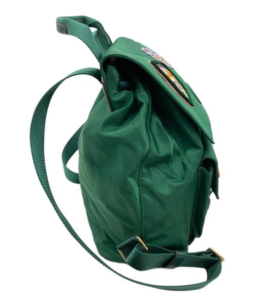 TORY BURCH（トリーバーチ）TORY BURCH (トリーバーチ) ワッペンナイロンリュック グリーンの古着・服飾アイテム