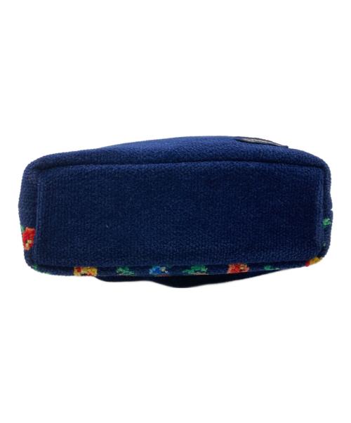 FEILER（フェイラー）FEILER (フェイラー) カリーナショルダーバッグ ネイビーの古着・服飾アイテム