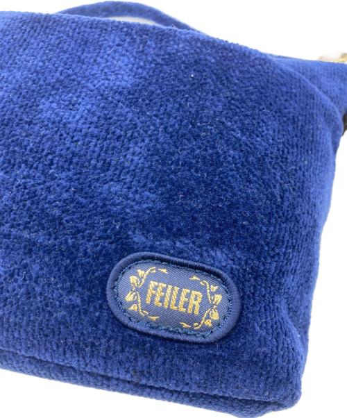 FEILER（フェイラー）FEILER (フェイラー) カリーナショルダーバッグ ネイビーの古着・服飾アイテム