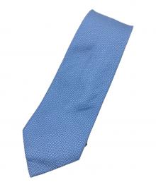 HERMES（エルメス）の古着「総柄ネクタイ」｜ブルー