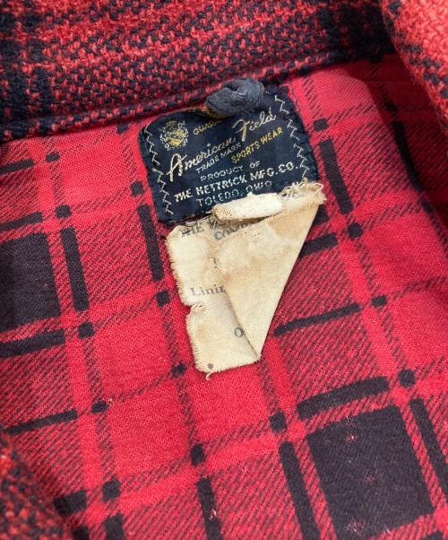 AMERICAN FIELD（アメリカン フィールド）AMERICAN FIELD (アメリカン フィールド) ウールチェックジャケット レッド サイズ:-の古着・服飾アイテム