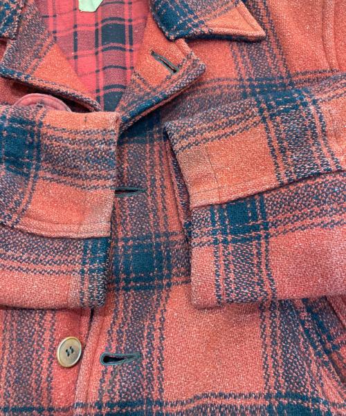AMERICAN FIELD（アメリカン フィールド）AMERICAN FIELD (アメリカン フィールド) ウールチェックジャケット レッド サイズ:-の古着・服飾アイテム