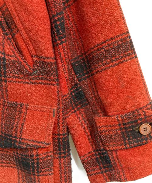 AMERICAN FIELD（アメリカン フィールド）AMERICAN FIELD (アメリカン フィールド) ウールチェックジャケット レッド サイズ:-の古着・服飾アイテム