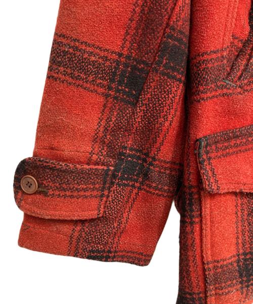 AMERICAN FIELD（アメリカン フィールド）AMERICAN FIELD (アメリカン フィールド) ウールチェックジャケット レッド サイズ:-の古着・服飾アイテム