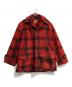 AMERICAN FIELD（アメリカン フィールド）の古着「ウールチェックジャケット」｜レッド